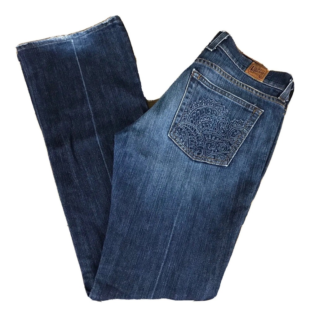 Lucky Brand Henna Sweet N Low Rise Capri Jeans Size 2/26 (30x31) Stretchy Denim